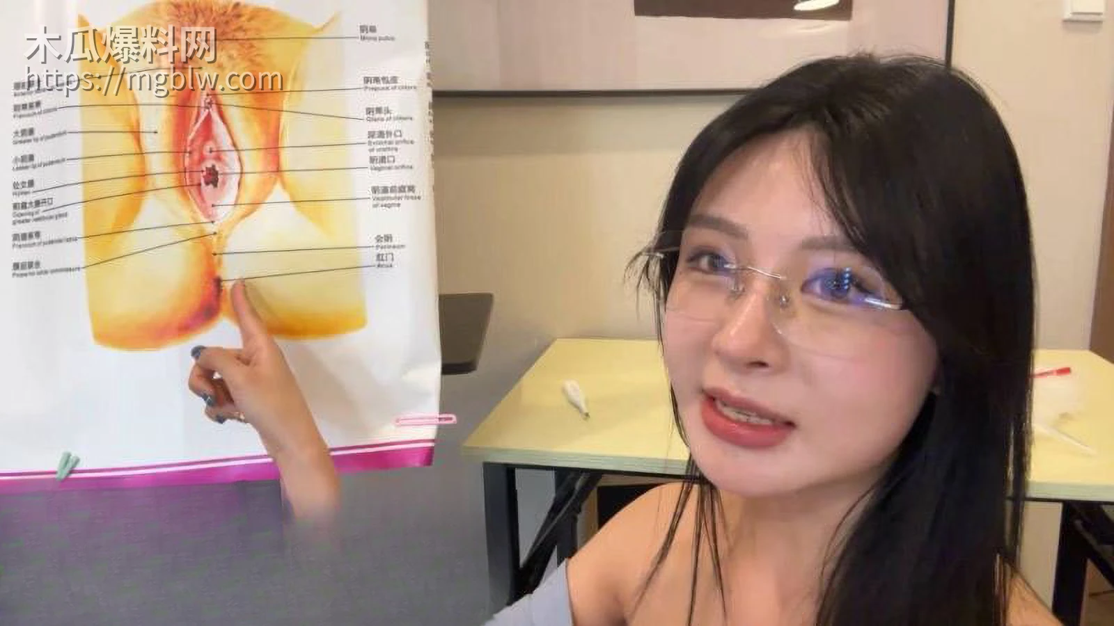 顶级高颜值御姐JayPope生理老师上课 2