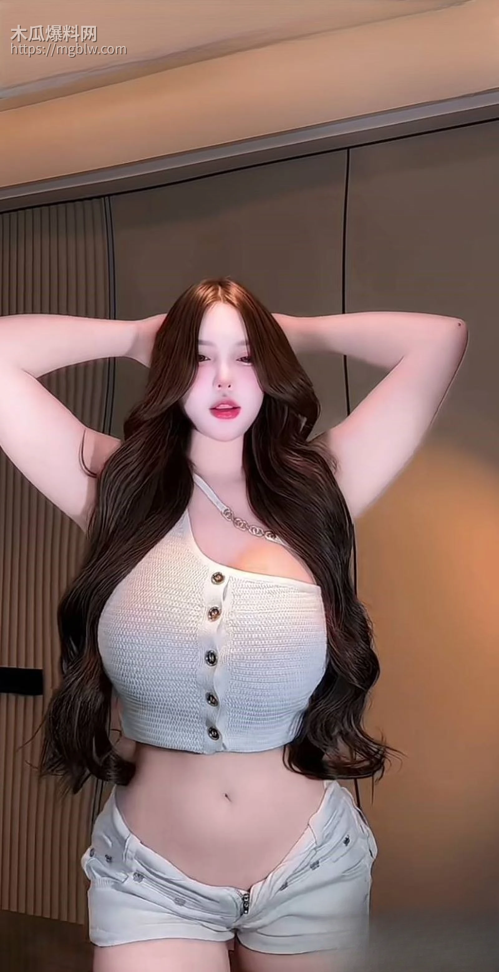 快手40万粉金酱酱穿情趣装扭腰摆臀 4