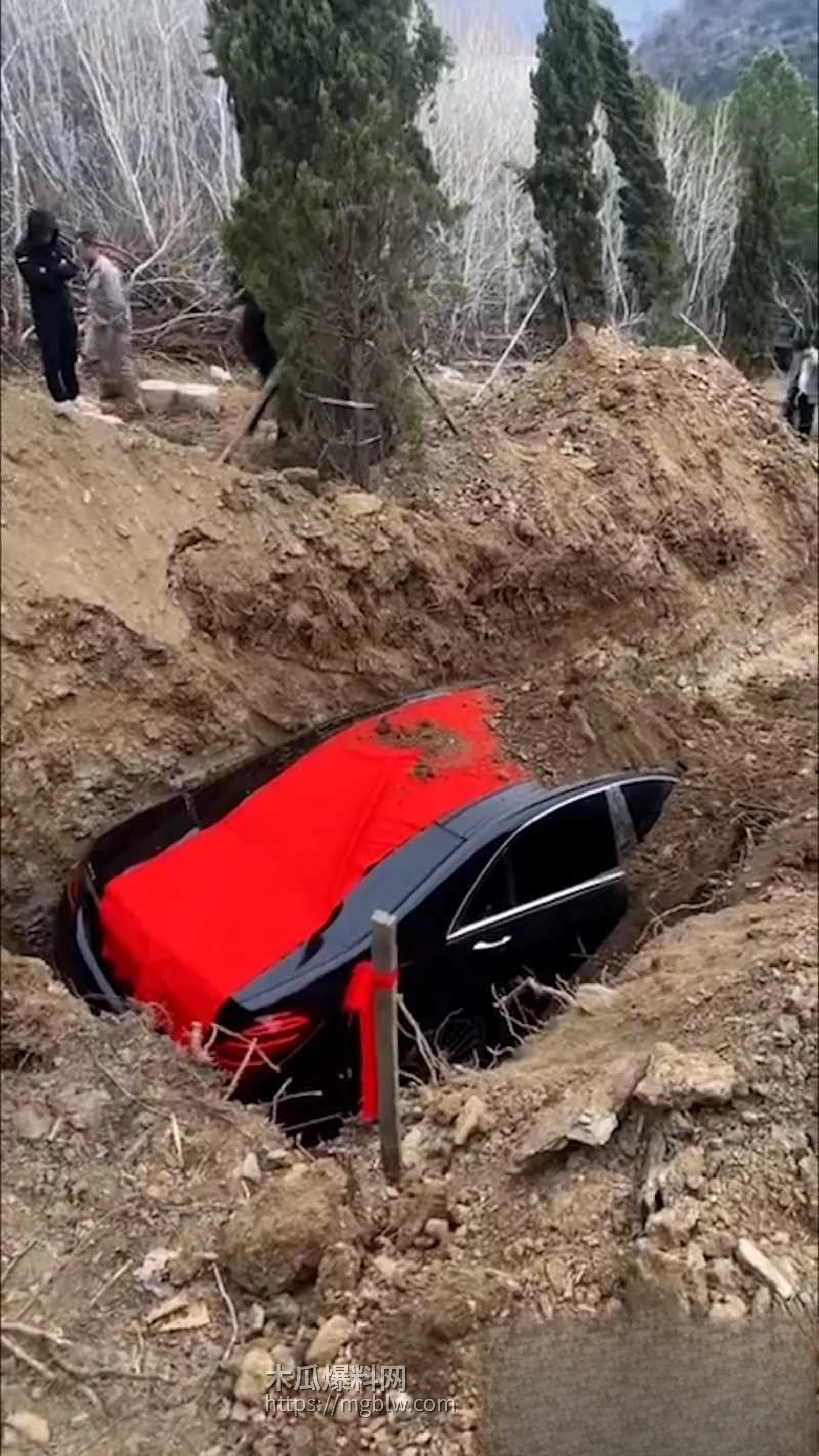 东北大哥 离世百万奔驰随葬入土1