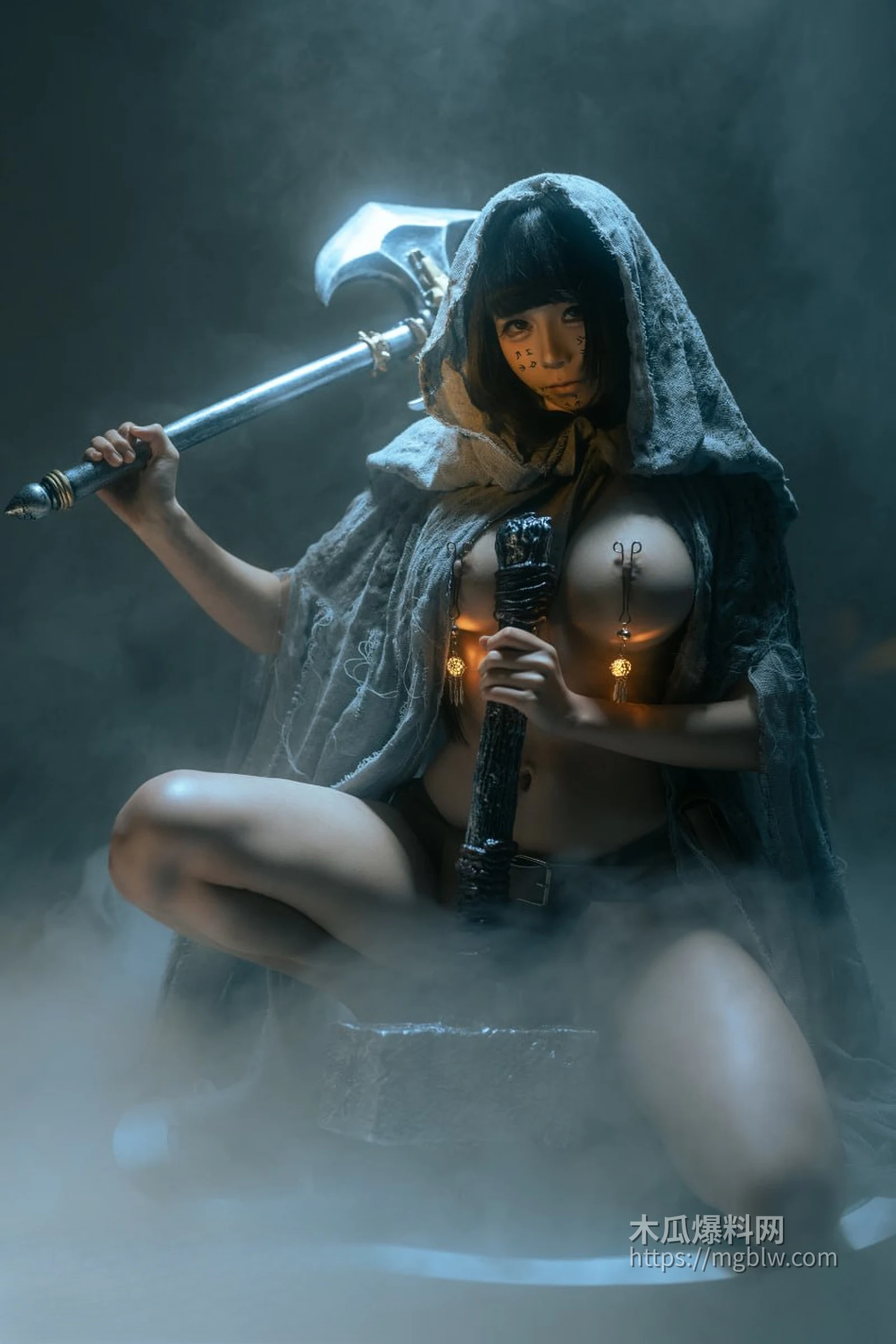 高颜值网红 八木芽子 化身高冷女巫 2